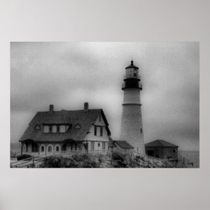 Poster Phare de Portland Head, Cape Elizabeth ME Toile