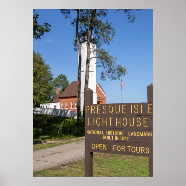 Poster Phare de Presque Isle (Devant)