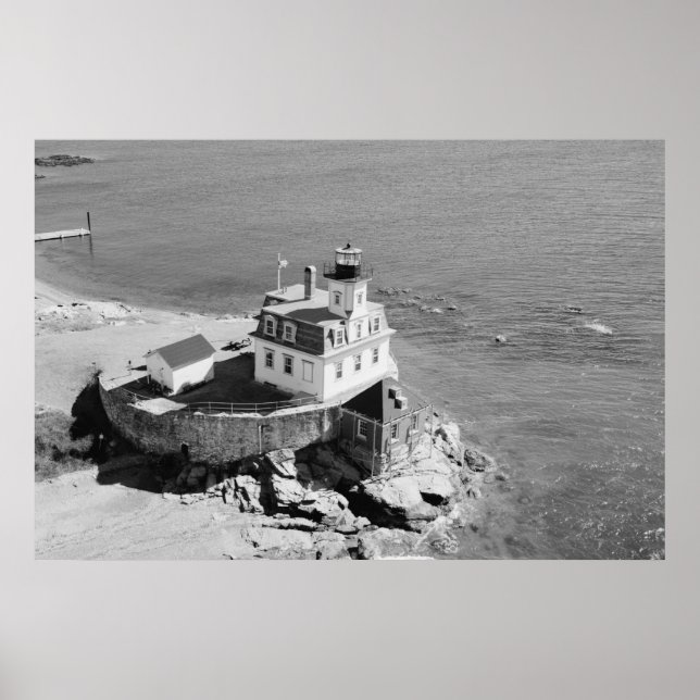 Poster Phare de rose Island (Devant)