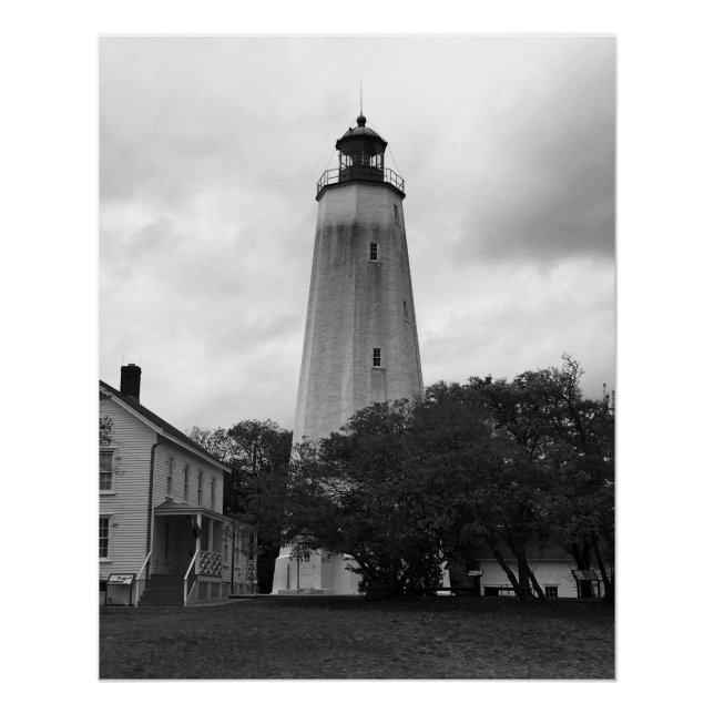 Poster Phare de Sandy Hook (Devant)
