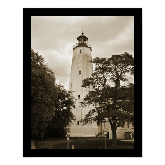 Poster Phare de Sandy Hook (Devant)