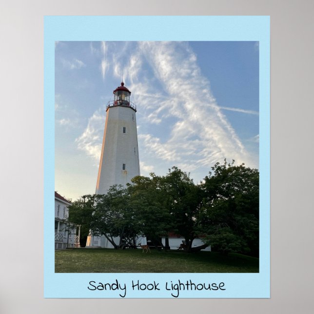 Poster Phare de Sandy Hook (Devant)