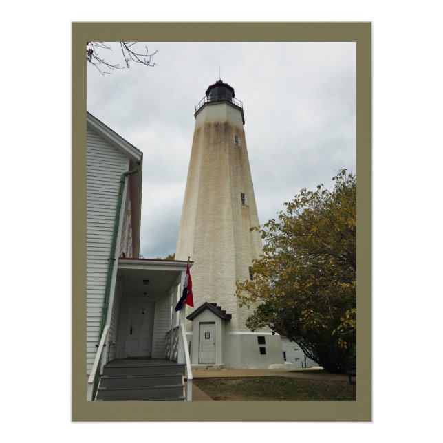 Poster Phare de Sandy Hook (Devant)