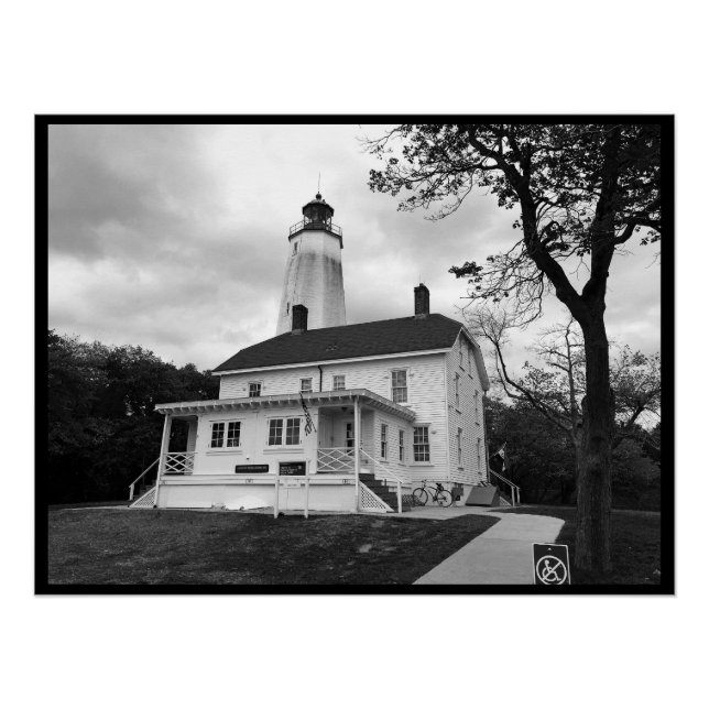Poster Phare de Sandy Hook (Devant)