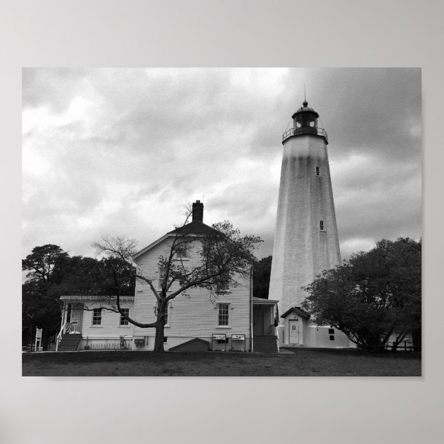 Poster Phare de Sandy Hook (Devant)