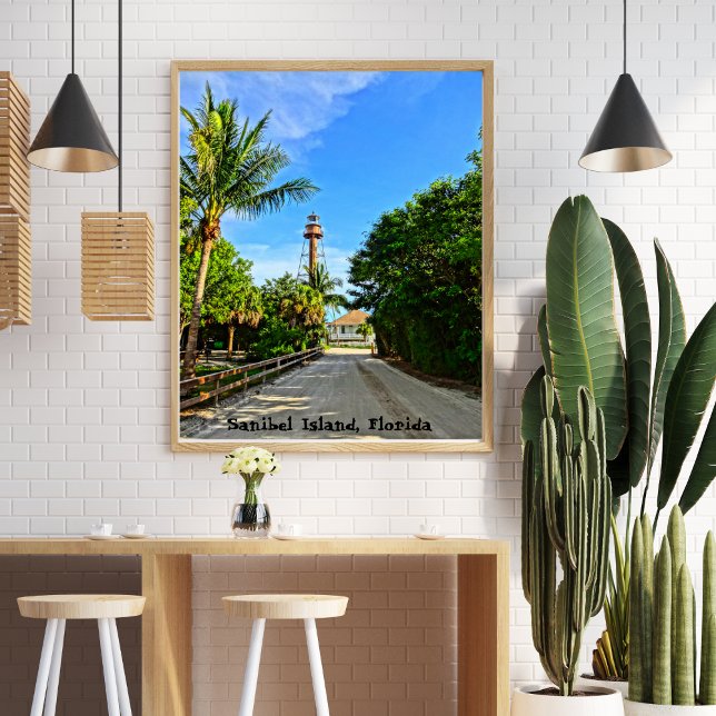 Poster Phare de Sanibel Island Floride Côte du Golfe (Créateur téléchargé)