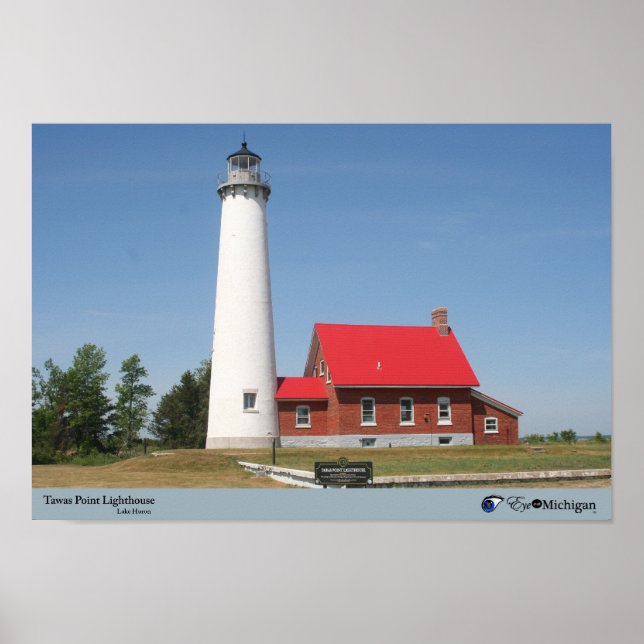 Poster Phare de Tawas Point - Michigan (Devant)