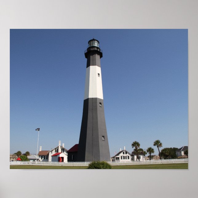 Poster Phare de Tybee Island, Savannah GA (Devant)
