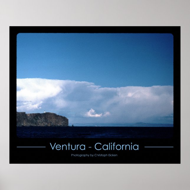 Poster Phare de Ventura, Californie (Devant)