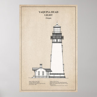 Poster Phare de Yaquina Head - Oregon - SBD