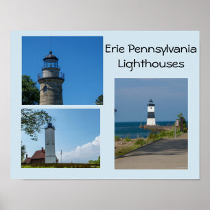 Poster Phare d'Erie Pennsylvanie