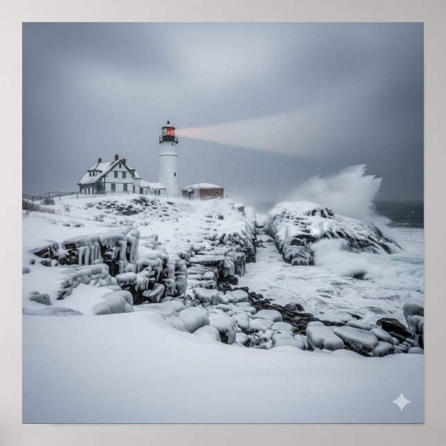 Poster Phare d'hiver (Devant)