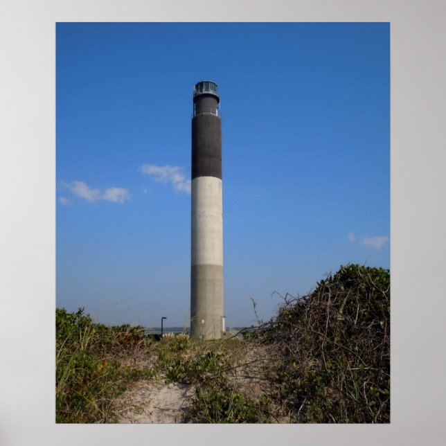 Poster Phare d'Oak Island, Caroline du Nord (Devant)