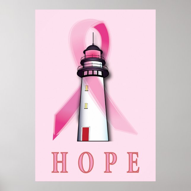 Poster Phare du cancer du sein de l'espoir (Devant)