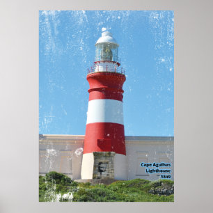 Poster Phare du Cap Agulhas 1849