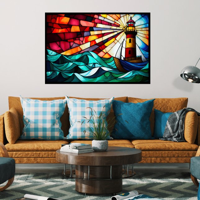 Poster Phare en verre tendu (Créateur téléchargé)
