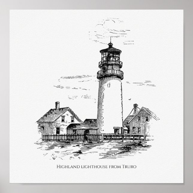 Poster Phare Highland de Truro (Devant)