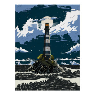 Poster Phare la nuit