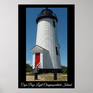 Poster Phare léger de Cape Poge Chappaquiddick Island
