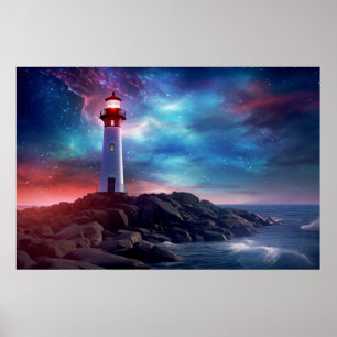 Poster Phare Nature Monde Paysage fantastique Image