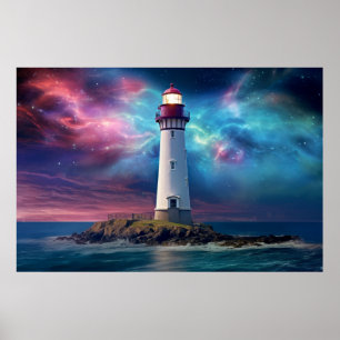 Poster Phare Nature Monde Paysage fantastique Image
