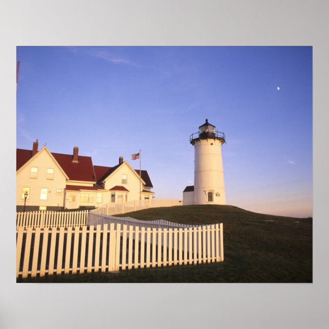 Poster Phare Nobska, Hole Woods, Massachusetts (Devant)