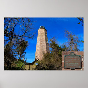 Poster Phare Old Cape Henry - Fort Story, Virginie