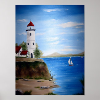 Poster Phare sur la pointe