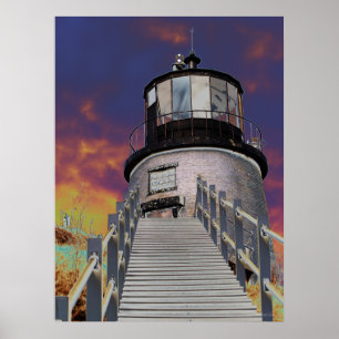 Poster Phare surréaliste
