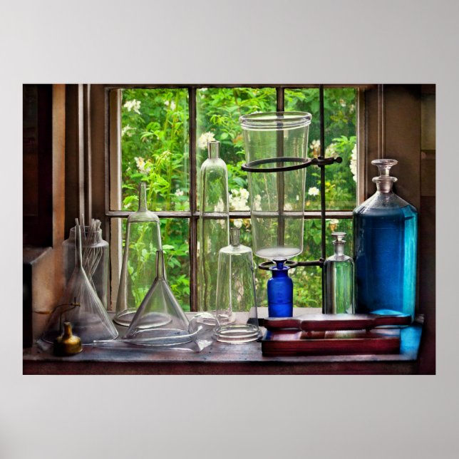 Poster Pharmacie - Outils pharmaceutiques (Devant)