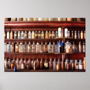 Poster Pharmacie - pour l'usage médicinal seulement