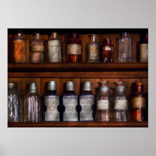 Poster Pharmacie - véritables traitements