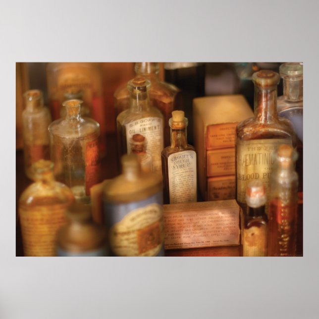 Poster Pharmacien - Sirop de toux (Devant)