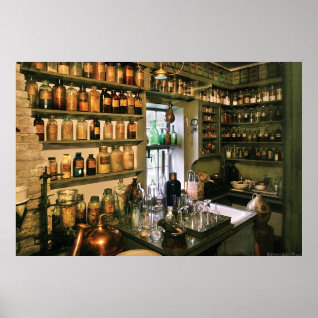 Poster Pharmaciens - Pharmacistes Médicaments (Devant)