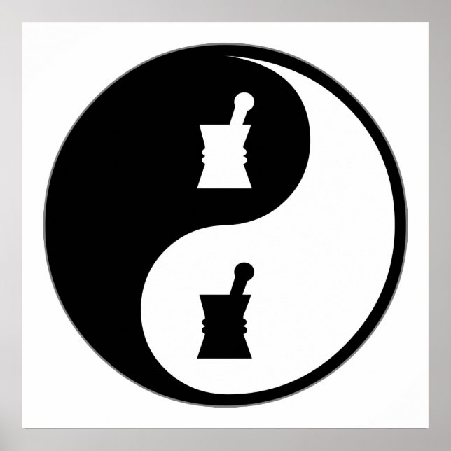 Poster Pharmacologie Yin Yang (Devant)