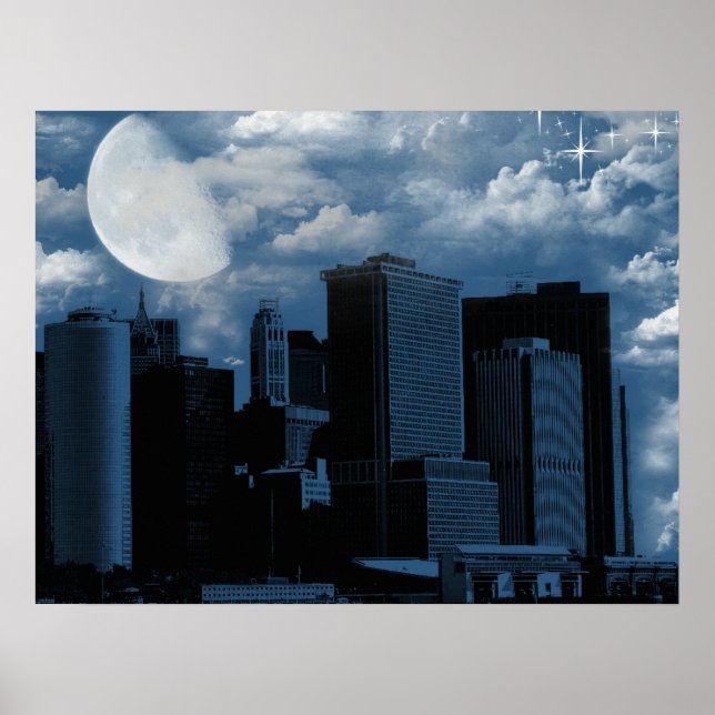 Poster Phase de la lune (Devant)