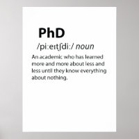PhD Drôle Dictionnaire Définition