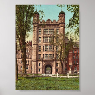 Poster Phelps Hall et passerelle, Yale College rare Photo