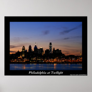 Poster Philadelphia Twilight