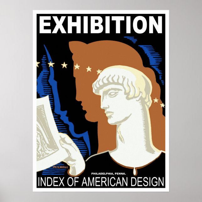 Poster Philadelphie American Design (Devant)