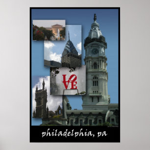 Poster Philadelphie - Cityscape
