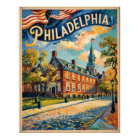 Philadelphie Indépendance Hall Van Gogh Peinture