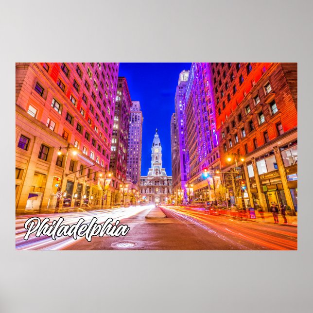 Poster Philadelphie, Pennsylvanie, USA (Devant)