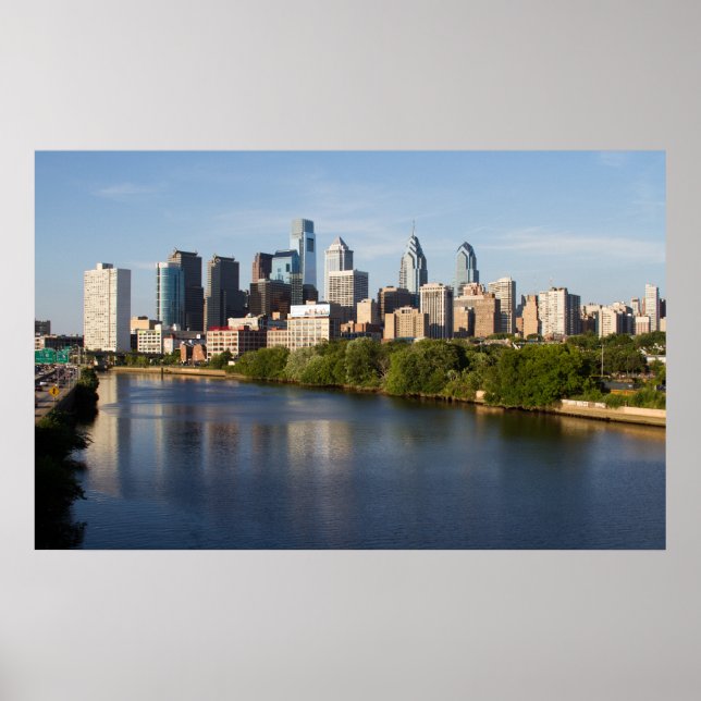 Poster Philadelphie Skyline 1 (Devant)