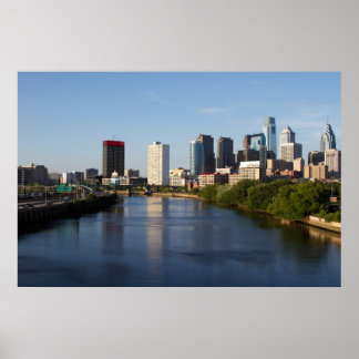 Poster Philadelphie Skyline 3