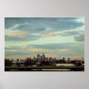 Poster Philadelphie Skyline Photo
