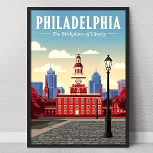 Poster Philadelphie vintage