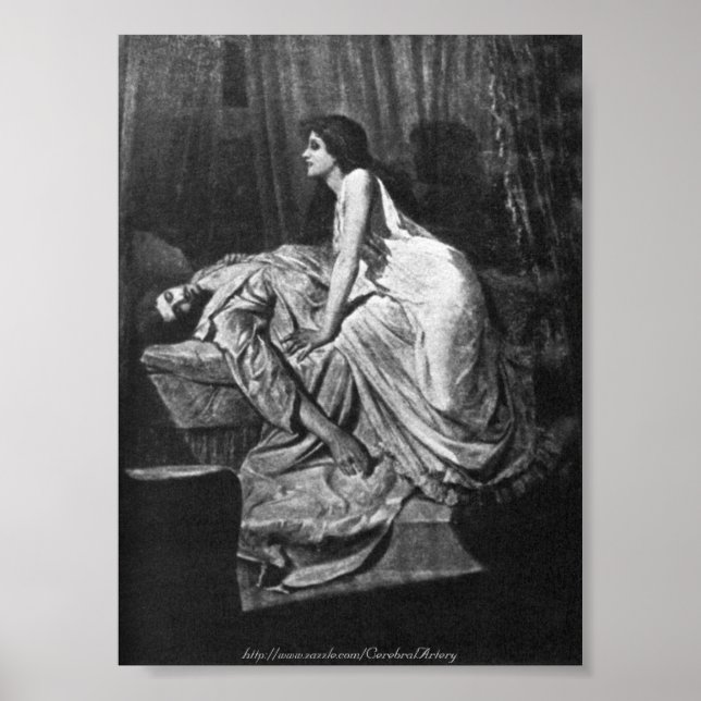 Poster Philip Burne-Jones - The Vampire, 1897 (Devant)