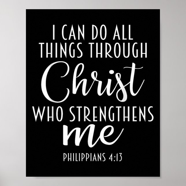 Poster Philipans 4_13 Jesus _ I Can Do All Things Through (Devant)