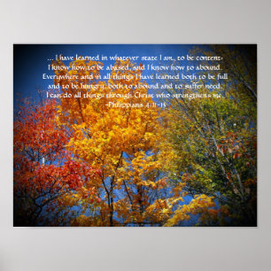 Poster Philippiens 4:13 Je peux faire toutes choses Chris